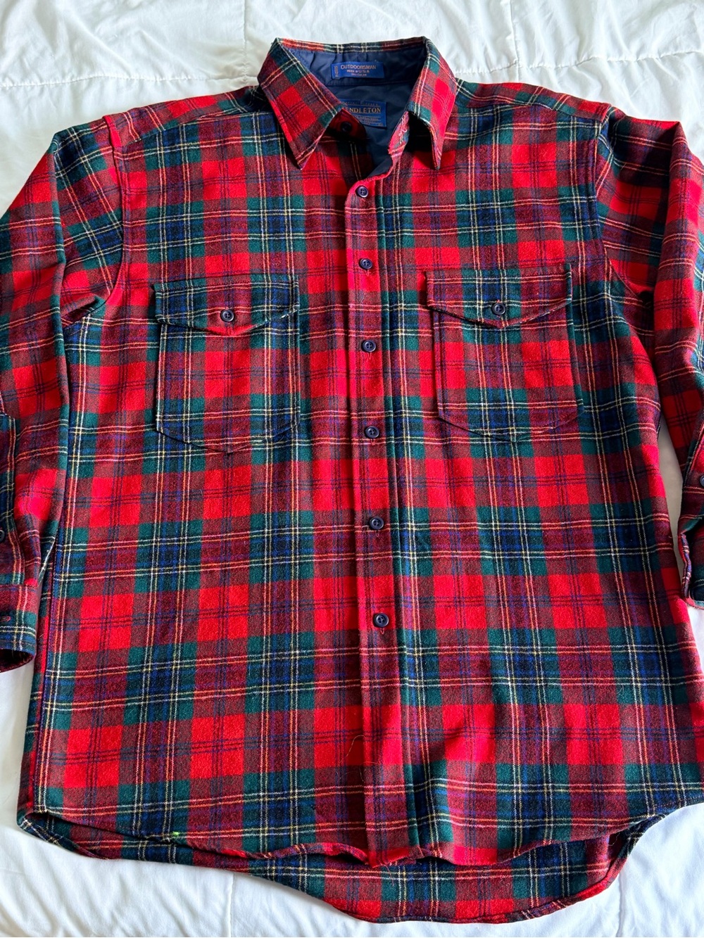 Classic Red Plaid Flannel Shirt - Men
